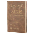 5 1/4" x 8 1/4" Rustic/ Laserable Leatherette Journal with Lined Notepad