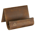 3 1/2" x 2 1/2" Rustic/ Laserable Leatherette Holder Easel
