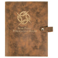 6 1/2" x 8 3/4" Rustic/ Leatherette Book/Bible Cover with Snap Closure