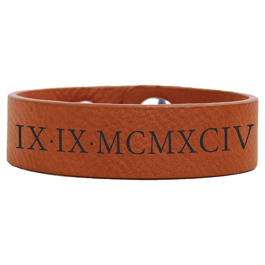 Rawhide 8 1/2" x 3/4" Laserable Leatherette Youth Cuff Bracelet