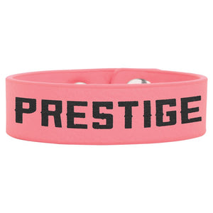 Pink 8 1/2" x 3/4" Laserable Leatherette Youth Cuff Bracelet
