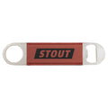 1 1/2" x 7" Rose Laserable Leatherette Bottle Opener