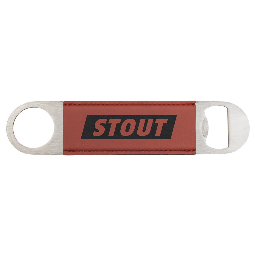 1 1 1/2" x 7" Laserable Leatherette Bottle Opener