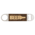 1 1/2" x 7" Rustic/ Laserable Leatherette Bottle Opener