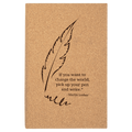 5 1/4" x 8 1/4" Cork Journal with Lined Notepad