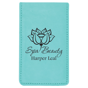 Teal 7-Piece Laserable Leatherette Manicure Gift Set