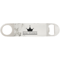 1 1/2" x 7" Marble Laserable Leatherette Bottle Opener