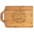 15" x 10 1/4" Bamboo Cutting Board with Handle
