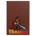 5 1/4" x 8 1/4" Football Laserable Leatherette Journal with Lined Notepad