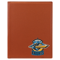 7" x 9" Basketball Laserable Leatherette Small Portfolio with Notepad