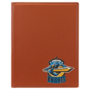 Basketball 7" x 9" Laserable Leatherette Small Portfolio with Notepad