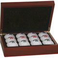 Rosewood Finish Golf Ball Box (balls not included)