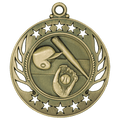 Antique Gold 2 1/4" Baseball/Softball Galaxy Medal