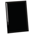 6" x 8" Black Glass Mirror Plaque