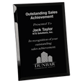 Black 9" x 12" Glass Mirror Plaque