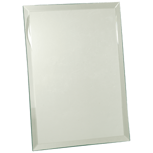 Clear 9" x 12" Glass Mirror Plaque