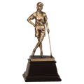 13" Bronze Female Golf Resin Award