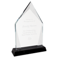 Black 8 1/2" Diamond Halo Glass with Base