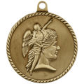 2" Antique Gold Acheivement High Relief Medal
