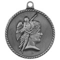 Antique Silver 2" Achievement High Relief Medal