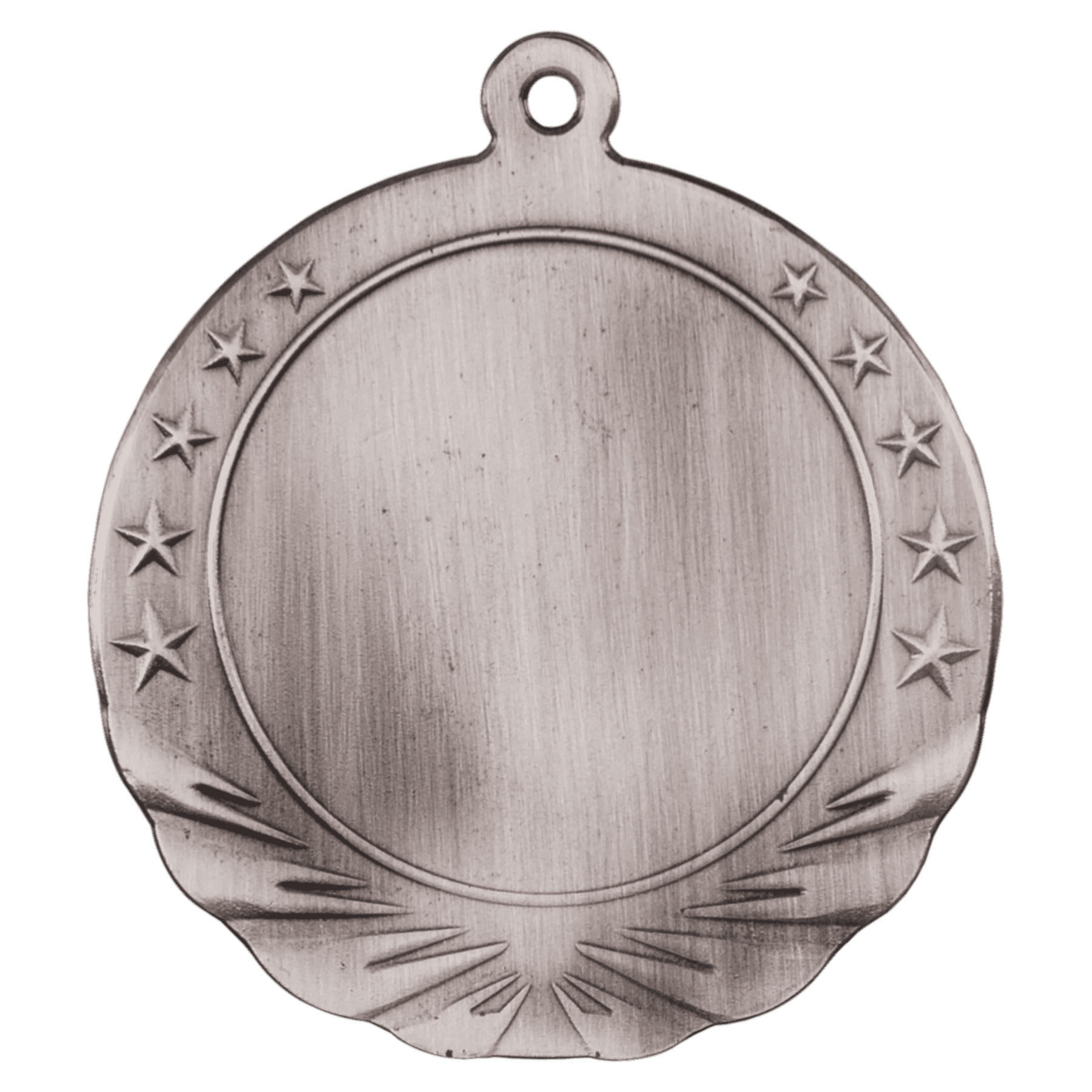 Antique Silver 2 3/4" 2" Insert Holder Medal
