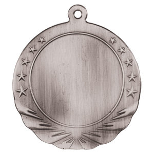 Antique Silver 2 3/4" 2" Insert Holder Medal
