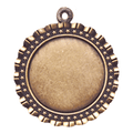 Antique Gold 2 5/8" Star 2" Insert Holder Medal