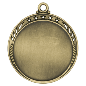 Antique Gold 2 3/8" Galaxy 2" Insert Holder Medal