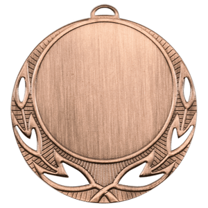 Antique Bronze 2 3/4" Open Wreath 2" Insert Holder Medal