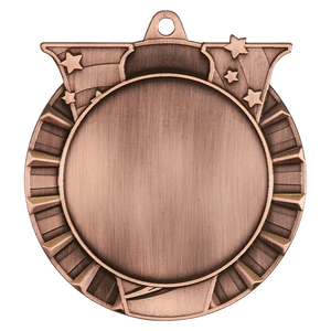 Antique Bronze 2 3/4" Victory 2" Insert Holder Medal