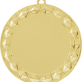 Bright Gold 2 3/4" Diamond 2" Insert Holder Medal