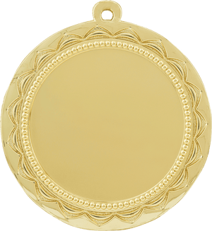 Bright Gold 2 3/4" Sun 2" Insert Holder Medal