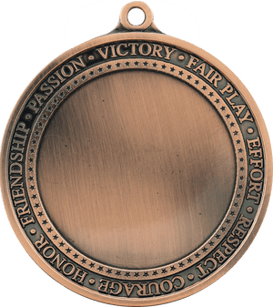 Antique Bronze 2 3/4" Inspirational 2" Insert Medal Holder