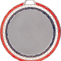 Red/White/Blue 2 3/4" Bling 2" Insert Holder Medal