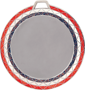 Red/White/Blue 2 3/4" Bling 2" Insert Holder Medal