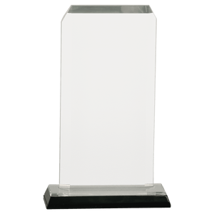 Silver 3 1/2" x 7 1/2" Clipped Corner Impress Acrylic