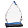 Blue 5 1/4" x 7 3/4" Diamond Impress Acrylic