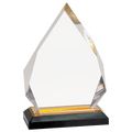 Gold 5 1/4" x 7 3/4" Diamond Impress Acrylic
