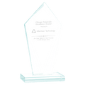 6 3/4" Diamond Jade Glass Award