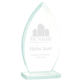 8 3/4" Oval Jade Glass Award