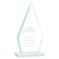 6 3/4" Triangle Jade Glass Award