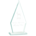 7 1/2" Triangle Jade Glass Award