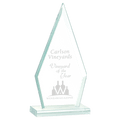 8 1/2" Triangle Jade Glass Award