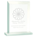 7" Rectangle Jade Glass Award