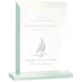 7 3/4" Rectangle Jade Glass Award