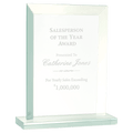 8 1/2" Rectangle Jade Glass Award