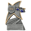 5 1/2" Swimming Jazz Star Resin