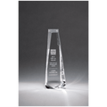 5 1/8" x 11" x 2" (Tapered) Crystal Obelisk