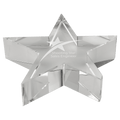 4 1/8" x 7/8" Thick Crystal Star Paperweight