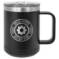 Black Polar Camel 15 oz. Vacuum Insulated Mug with Slider Lid